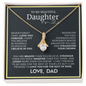 To My Beautiful Daughter | Alluring Beauty necklace