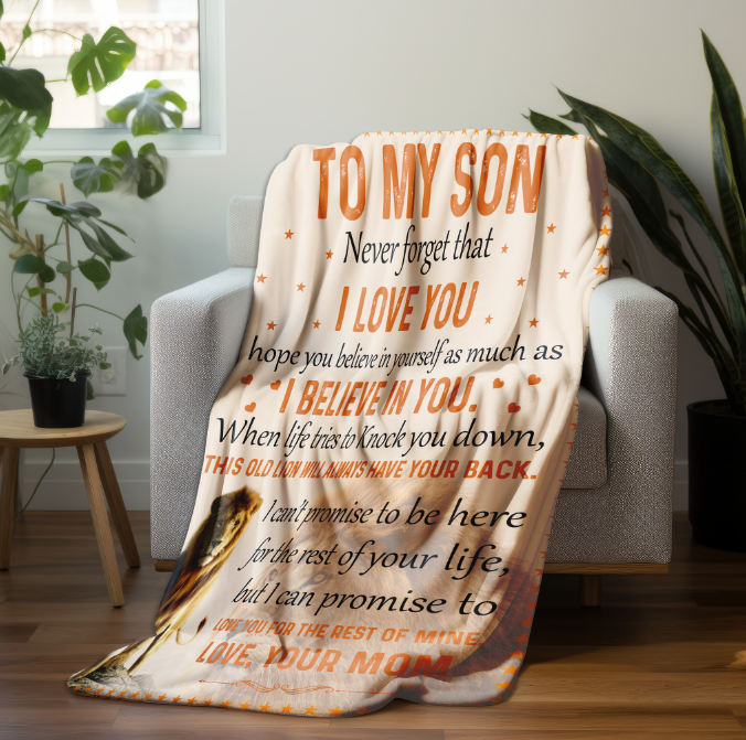 To My Son | Fleece Blanket