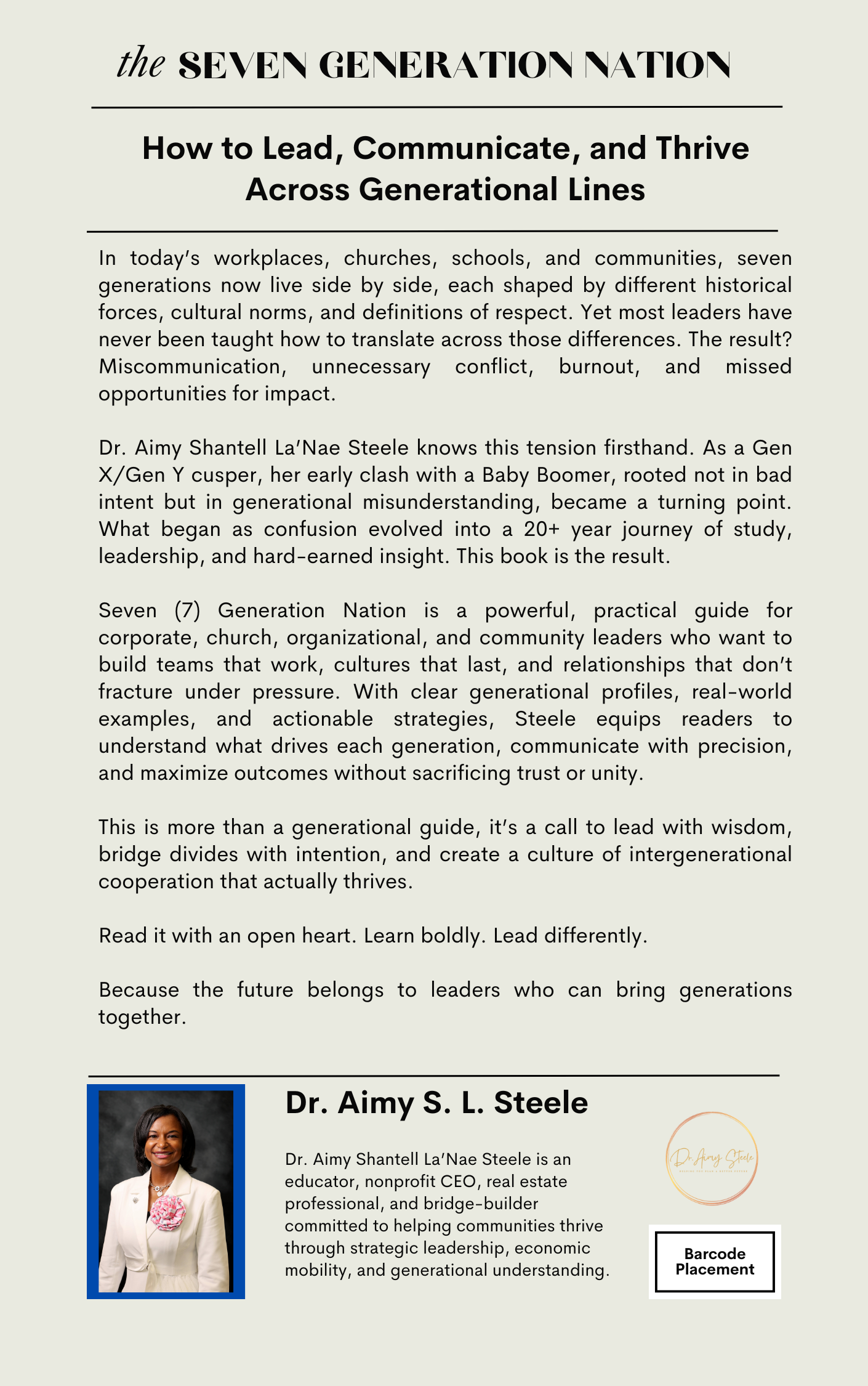 The Seven Generation Nation: How to Lead, Communicate, and Thrive Across Generational Lines