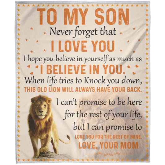 To My Son | Fleece Blanket