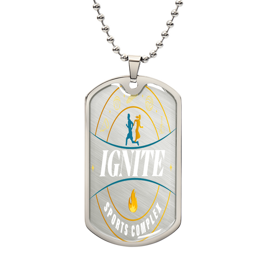 Customized Ignite Sports Complex Necklace Tag Keepsake